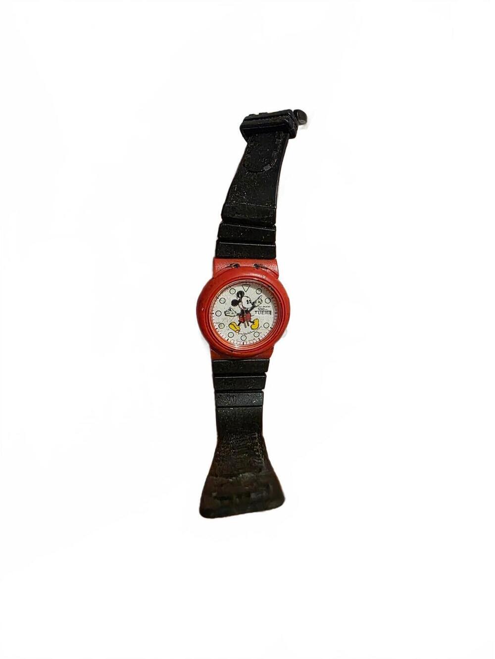 Vtg Disney Mickey Mouse Lorus Wristwatch Untested